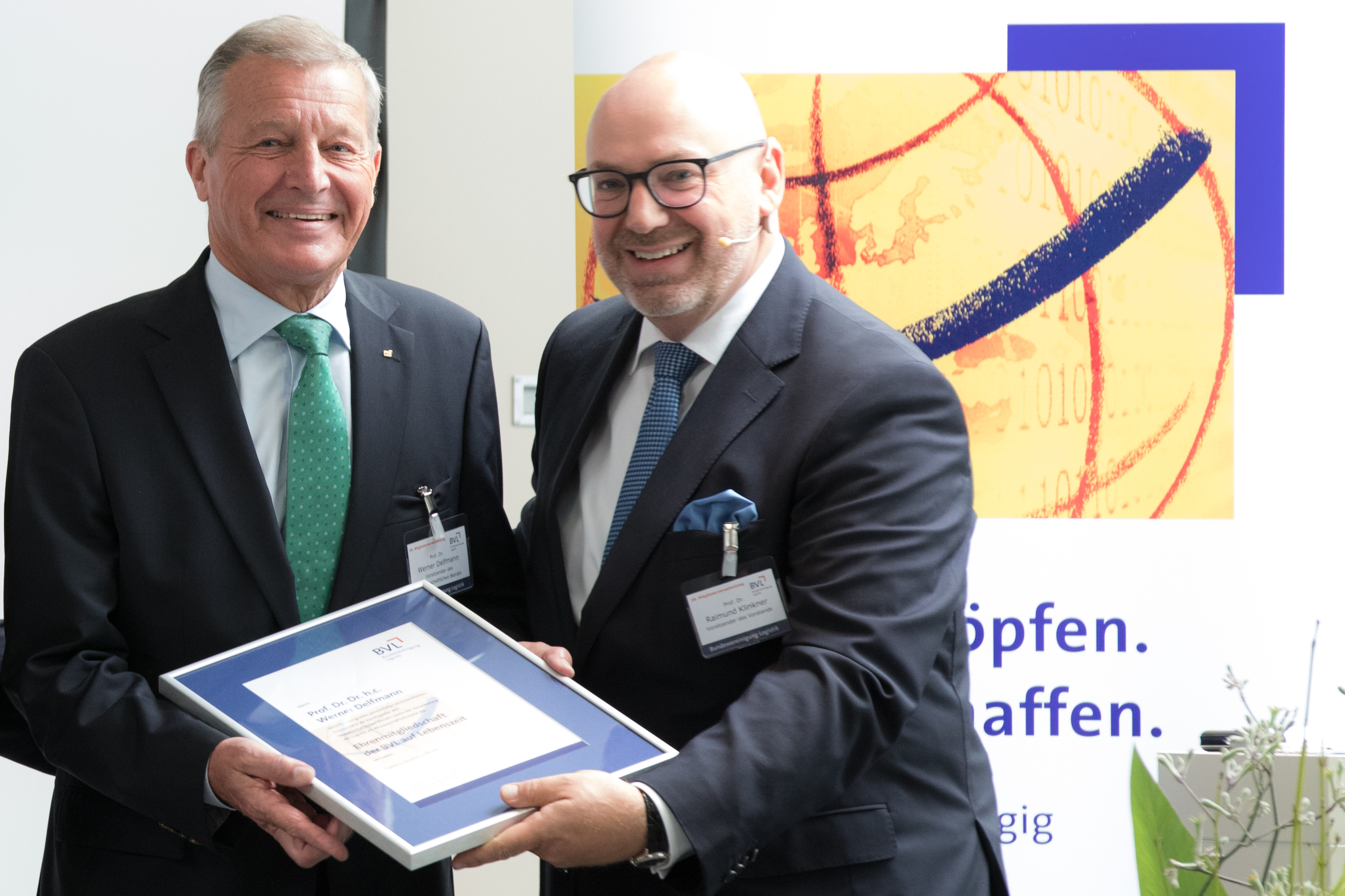 Prof. Werner Delfmann and Prof. Raimund Klinkner