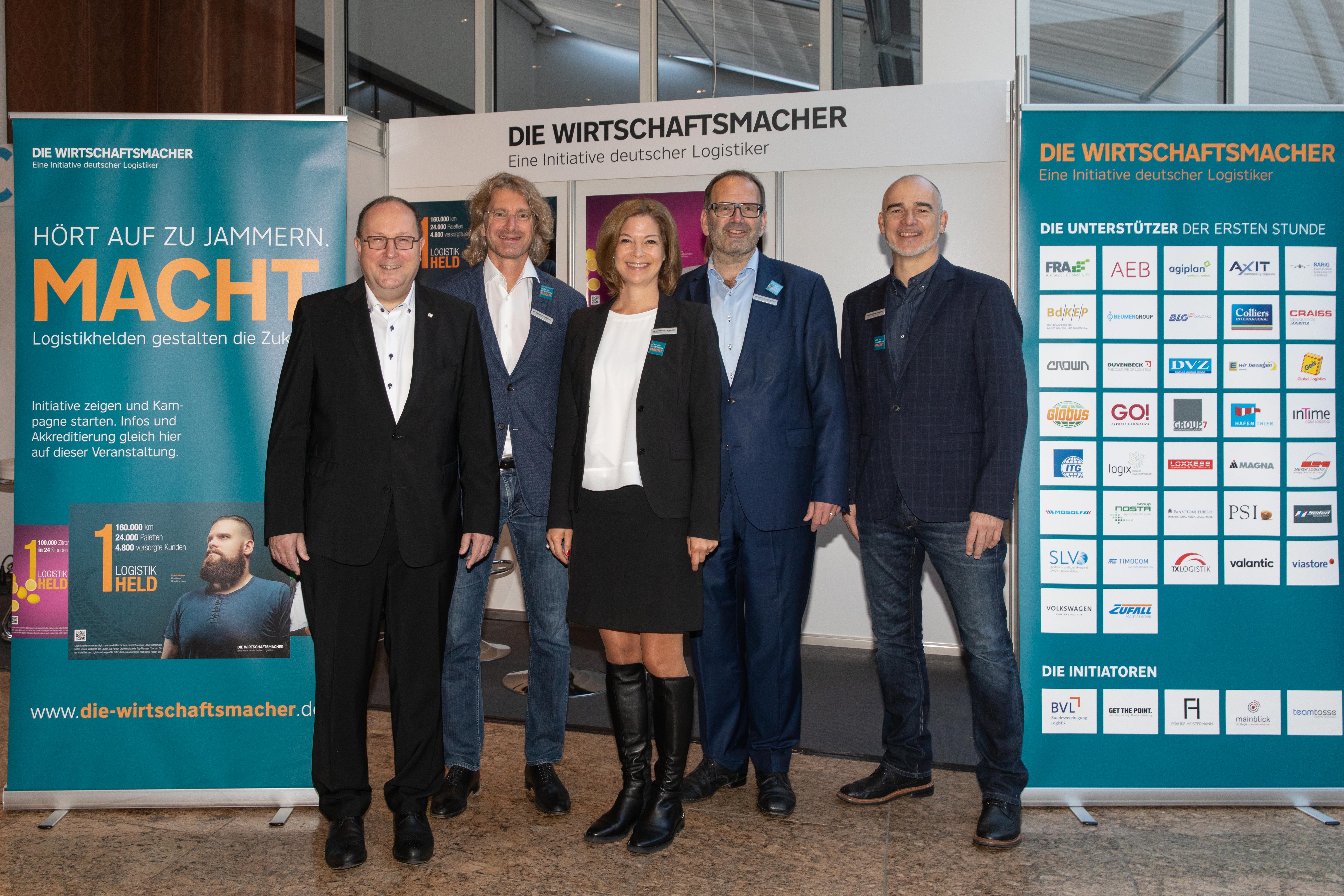 Presentation of the “Wirtschaftsmacher” initiative in Berlin in October: Prof. Thomas Wimmer, Jens Tosse, Frauke Heistermann, Uwe Berndt and Clemens Meiß