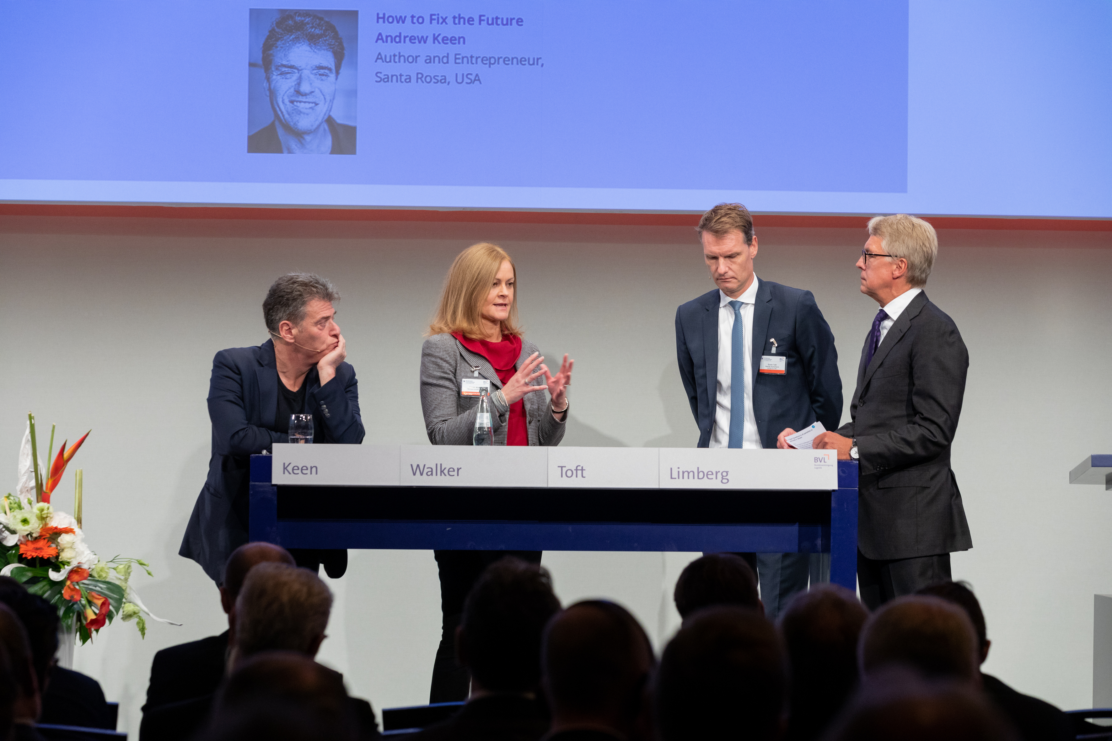 International panel with Andrew Keen, Carole Walker, Søren Toft and Joachim Limberg