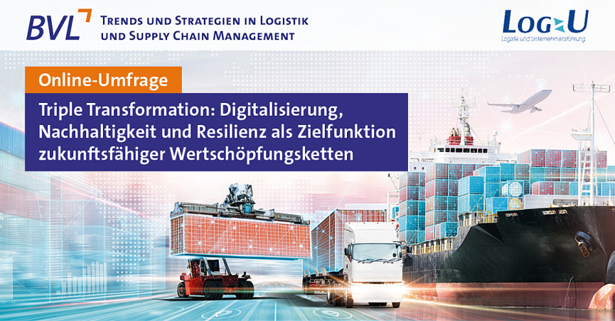 BVL beauftragt neue Trendstudie „Triple Transformation: Digitalisierung, Nachhaltigkeit und Resilienz“