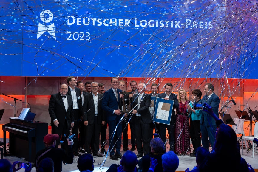 Digitaler Zwilling @ILO von Dachser und Fraunhofer IML mit dem Deutschen Logistik-Preis 2023 ausgezeichnet 