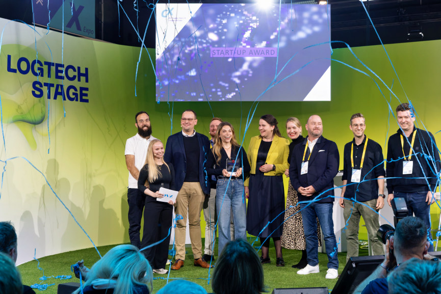 Leonie Althaus von Traide AI gewinnt neuen Start-up Award powered by BLG Logistics auf der BVL Supply Chain CX 