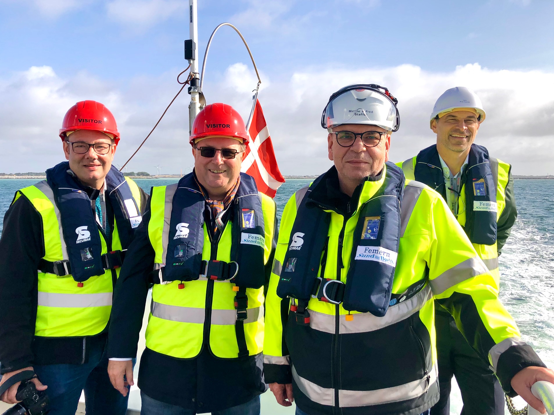 Christian Stamerjohanns, Prof. Thomas Wimmer, Martin Staffel, Lars Friis Cornett (v.l.n.r.)