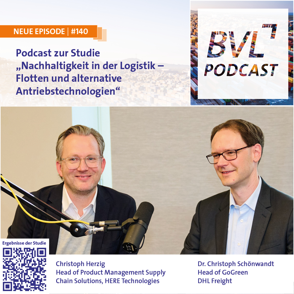 #140: Podcast zur Studie „Nachhaltigkeit in der Logistik – Flotten und alternative Antriebstechnologien“